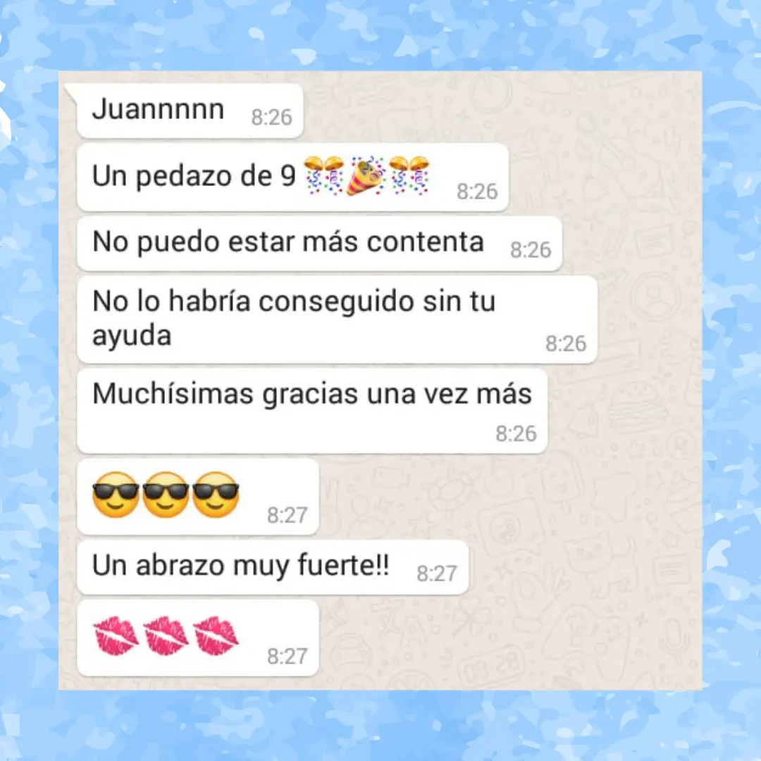 Testimonios de estudiantes